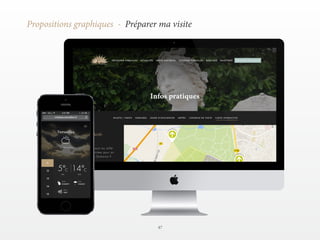 47 
Propositions graphiques - Préparer ma visite 
 