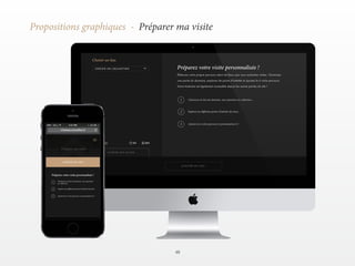 48 
Propositions graphiques - Préparer ma visite 
 