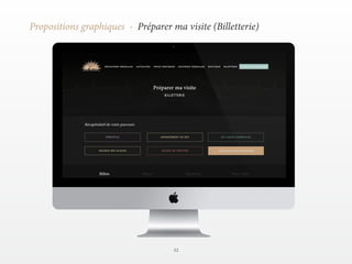 52 
Propositions graphiques - Préparer ma visite (Billetterie) 
 