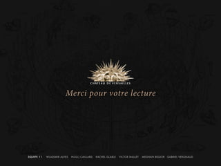 EQUIPE 11 WLADIMIR ALVES HUGO CAILLARD RACHEL GL5A8BLE VICTOR MALLET MEGHAN REGIOR GABRIEL VERGNAUD 
Merci pour votre lecture 
