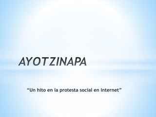 “Un hito en la protesta social en Internet”
 