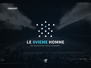 16
LE XVIEME HOMME
Vos réactions font vivre la compétition
CONCEPT
16
 