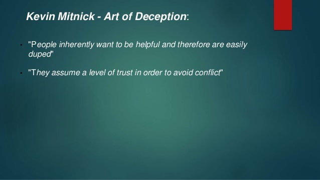 the art of deception kevin mitnick pdf