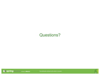 Questions?




Re-distribution allowed with author’s consent.
                                                 31
 