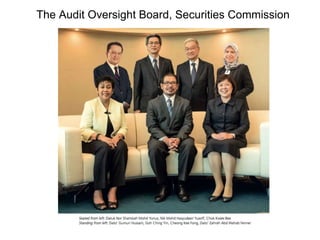The Audit Oversight Board, Securities Commission
 