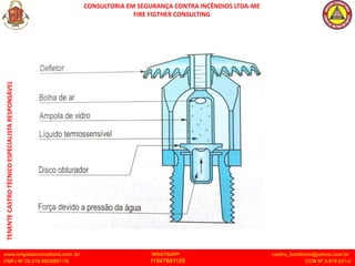 CONSULTORIA EM SEGURANÇA CONTRA INCÊNDIOS LTDA-ME
FIRE FIGTHER CONSULTING
www.brigadaconsultoria.com .br WHATSAPP castro_bombeiro@yahoo.com.br
CNPJ Nº 20.219.492/0001-18 11947601155 CCM Nº 4.979.931-2
TENENTE
CASTRO
TÉCNICO
ESPECIALISTA
RESPONSÁVEL
 