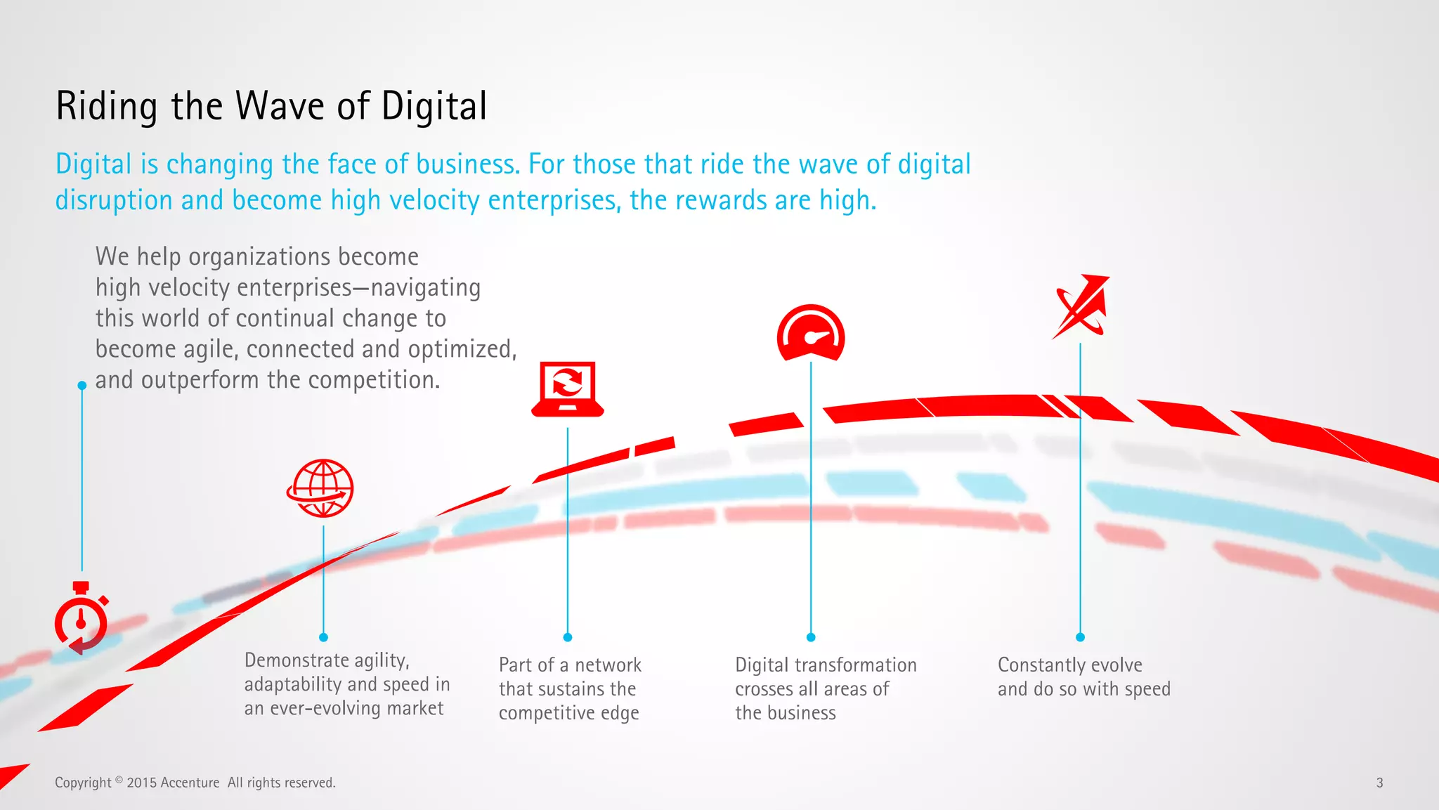 3
Accenture Oracle Business Group – Cloud First in Action
Copyright © 2016 Accenture All rights reserved.
“The Accenture Oracle Business Group is a truly
unique partnership, helping our leading clients create
and execute a road map to take advantage of cloud—
combining the best of their current investments with
new technologies to enable a variety of digital
capabilities.”
Terri Strauss, global managing director, Oracle Platform
“For the first time, customers have the opportunity to
use accelerators, prebuilt adapters and industry-
specific extensions with Oracle’s software-as-a-
service and platform-as-a-service offerings to
accelerate cloud migration, simplify cross-pillar
integration and achieve enterprise transformation.”
Thomas Kurian, president, Product Development, Oracle
Through the group, we bring Oracle’s expansive set of
cloud solutions and platforms together with
Accenture’s deep industry, technology and delivery
experience to deliver value at speed. Initial focus on
Public Service, Insurance and Hospitality, with
additional industry solutions underway.
The Accenture Oracle Business Group builds on our
nearly 25 years of successful teaming. No other Oracle
alliance partner has a group like this—Accenture is the
first and only.
Accenture and Oracle launched a new business group
in April 2015 to jointly help customers embrace the
cloud to meet their digital transformation goals.
 