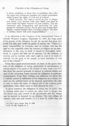 A obrigação moral do voto  em inglês