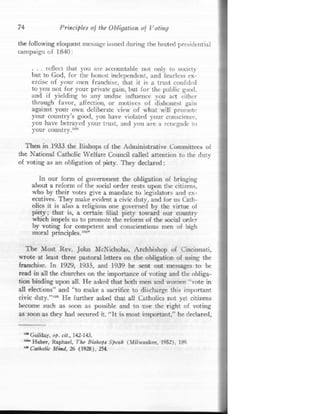 A obrigação moral do voto  em inglês