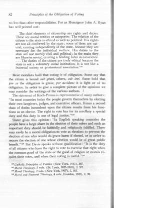 A obrigação moral do voto  em inglês