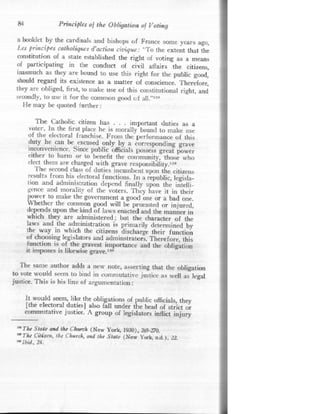 A obrigação moral do voto  em inglês