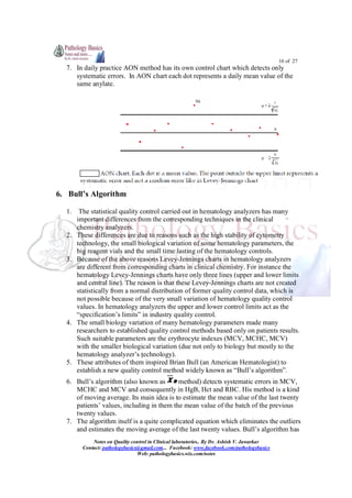 Quality control in clinical laboratories | PDF