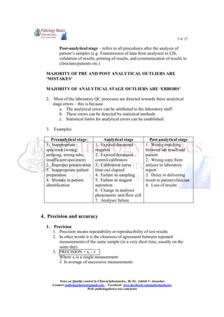 Quality control in clinical laboratories | PDF