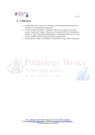 Quality control in clinical laboratories | PDF