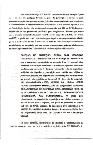 Ação de exceção de suspeição