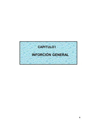 8
CAPITULO I
INFORCIÓN GENERAL
 