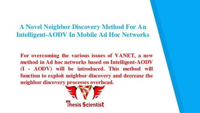 Master thesis ad hoc networks