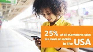 25% of all eCommerce sales
in the USA
are made on mobile
 