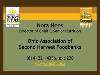 Child WelfareHB 153 (State Budget, FY 2012-2013)Gayle Channing TenenbaumCo-Chair of Advocates for Ohio’s Future, Senior Policy Associate for Voices for Ohio’s Children, and Director of Policy and Govt Affairs at PCSAO 