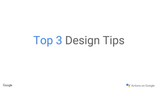 Top 3 Design Tips
 