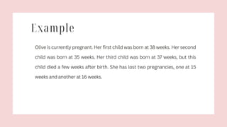 Aog Example AGE OF GESTATION, GTPAL AND EDD , AOG PPT | PDF