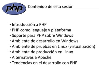 Introducción a PHP
 