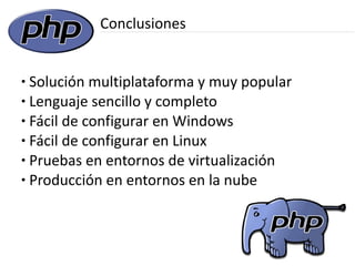 Desarrollando con PHP en Windows