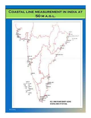 Coastal line measurement in india at
50 m a.g.l.
8/1/2015 27
 