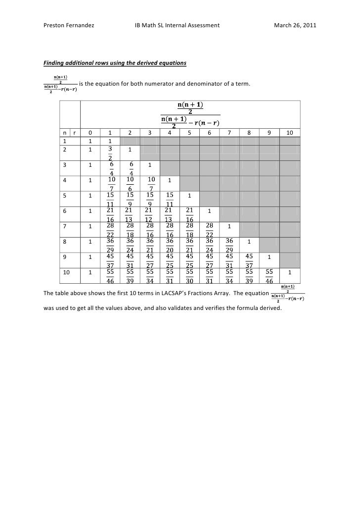 sl math ia lacsaps fraction Math ia mathematical studies project the time spent after school by students that live both near and far: pin sample math ia mathematics sl ia. sl math ia lacsaps fraction Math ia mathematical studies project the time spent after school by students that live both near and far: pin sample math ia mathematics sl ia.