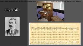 03/26/2025 16
Hollerith
https://id.wikipedia.org/wiki/Herman_Hollerith
https://www.javatpoint.com/what-is-punch-card-system
 
