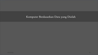03/26/2025 29
Jenis Komputer
Komputer Berdasarkan Data yang Diolah
• Komputer Berdasarkan Ukuran
• Komputer Berdasarkan Kegunaan
 