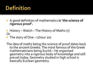 Aok Math Aok – areas of knowing mathematics | PPTX