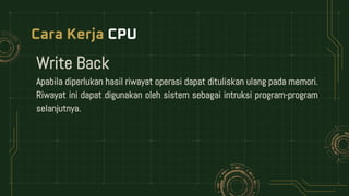 Write Back Cpu mengenal Hardware dan komponen - komponen CPU | PPTX