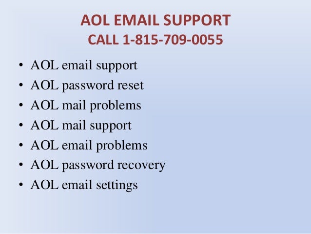 reset aol password