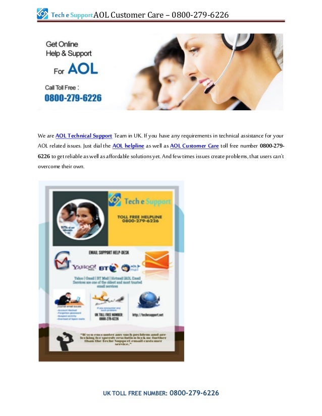 Aol technical support 08002796226