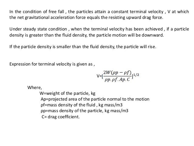 Terminal velocity
