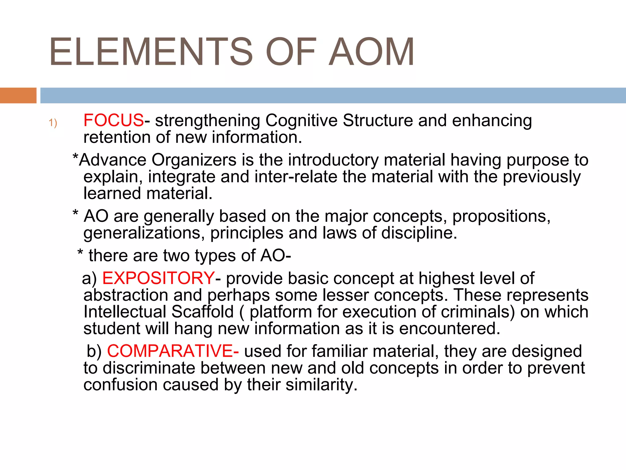 Advance Organizer Model | PPT