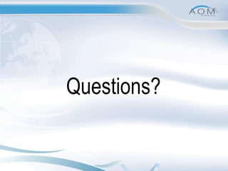  400 visitors from 50 different countries!Roger’s Innovation Adoption CurveAOMi