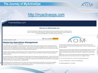 The Journey of MyActiveOpshttp://myactiveops.com