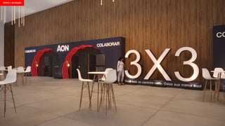 SLIDE
CENO RECEPTIVO
+ EXPLICAÇÕES
Produção: trazer detalhamento de como poderemos vender sustentabilidade através da cenografia
FOYER | ATIVAÇÃO
 