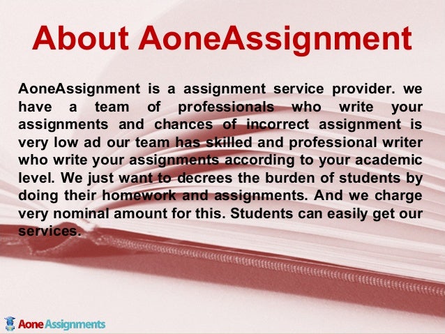 Pay for assignment
