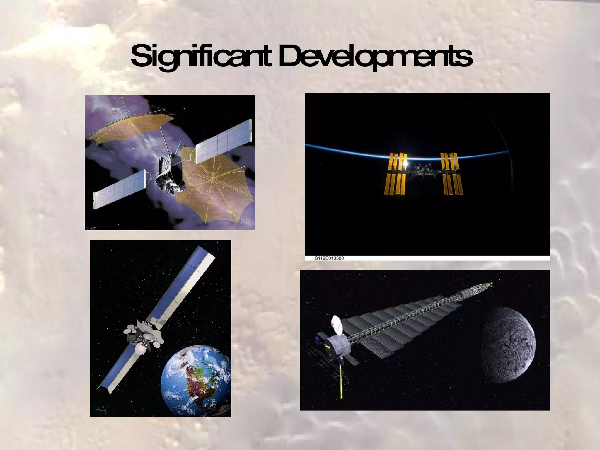 Significant Developments 