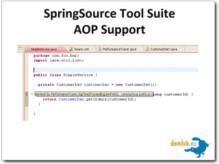 SpringSource Tool Suite AOP Support 