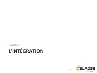 Considérer	
  

L’INTÉGRATION	
  


                    71
 