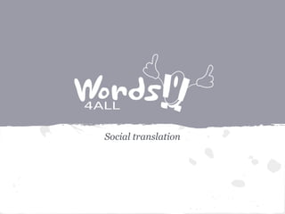 Social translation
 