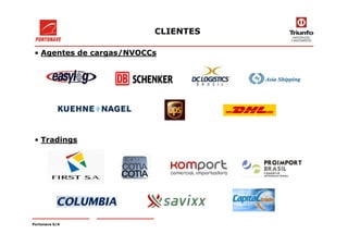 • Agentes de cargas/NVOCCs
CLIENTES
• Tradings
Portonave S/A
 