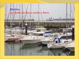 Marina
Ao fundo um Barco saindo a Barra
 