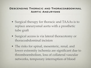 Taaa Incision Aortic aneurysms and dissection 2016 | PDF