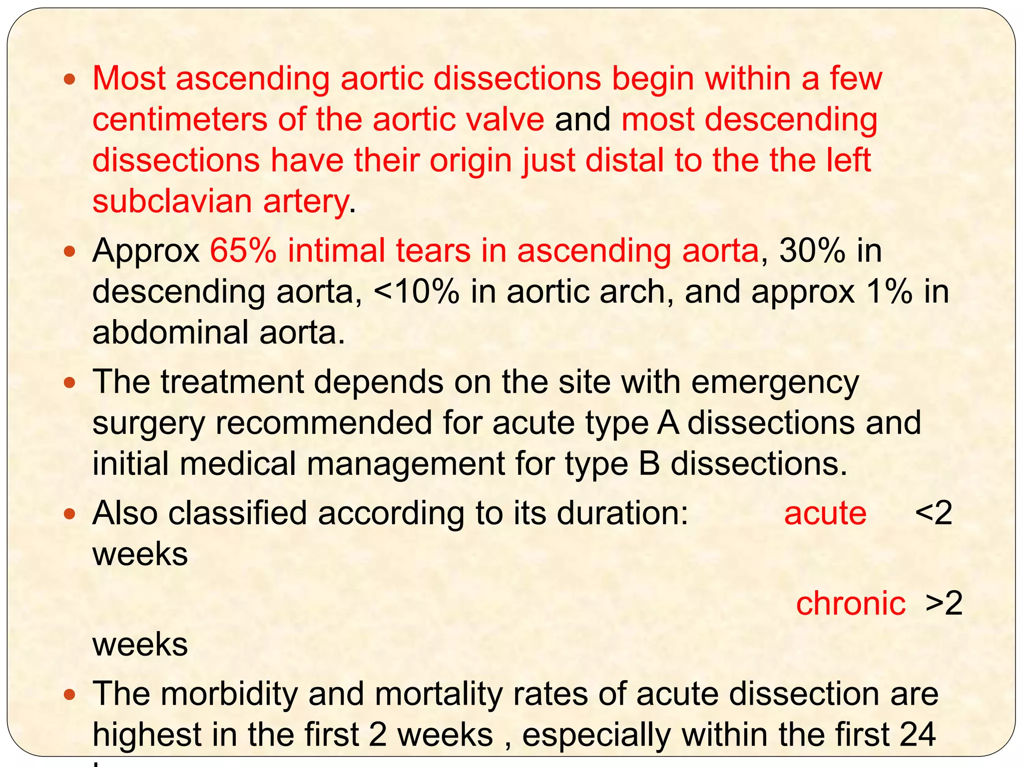 Aortic dissection | PPTX