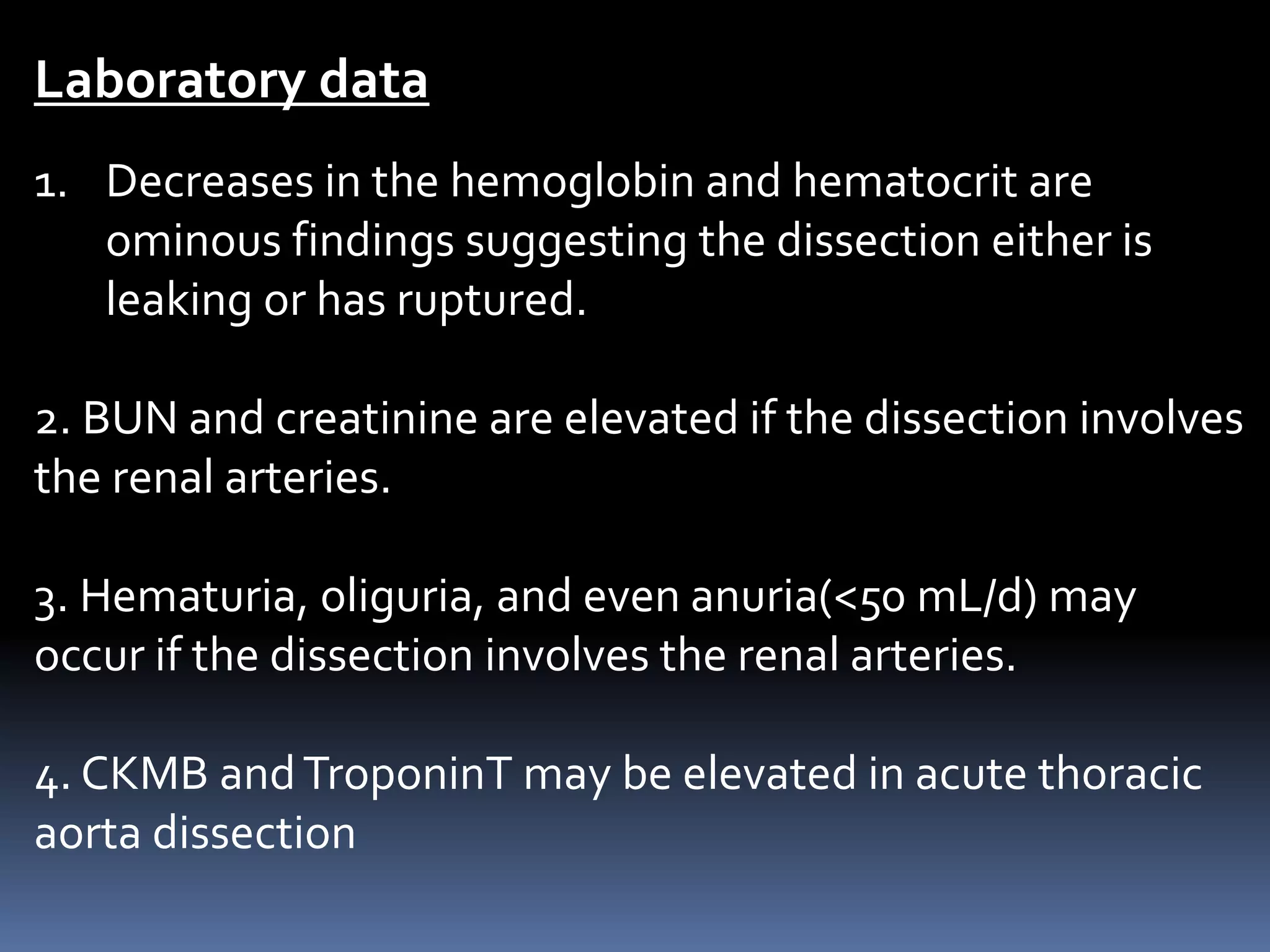 Bun Disection Aortic dissection 01 | PPTX